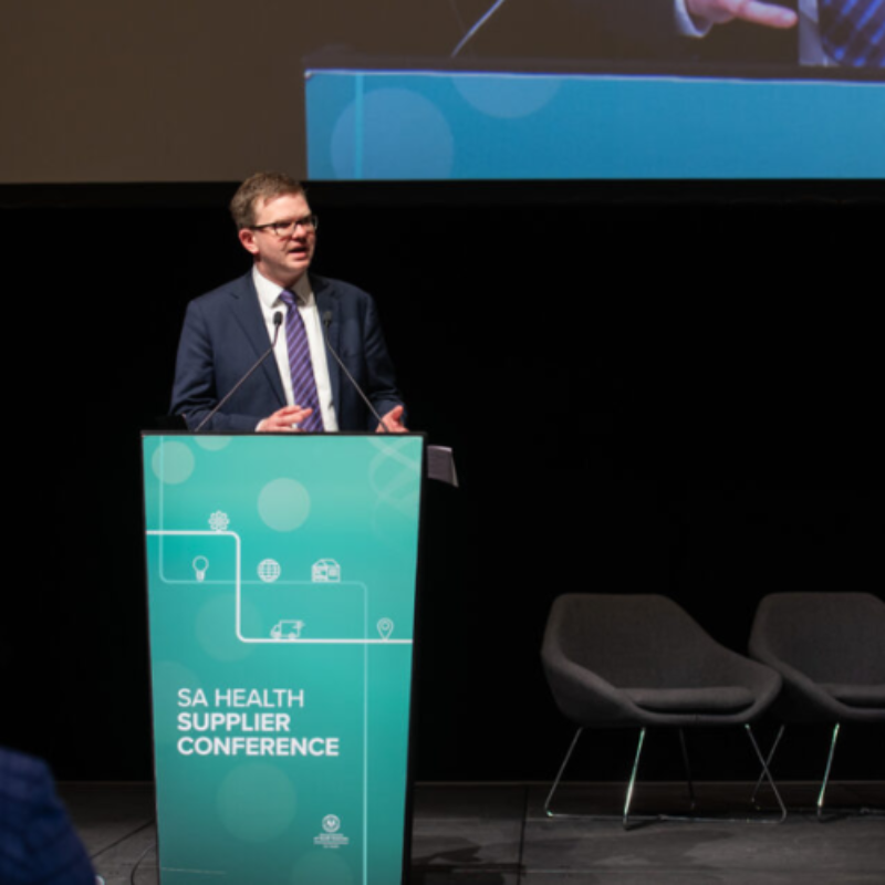 Health Minister Chris Picton at SAHSC 2023