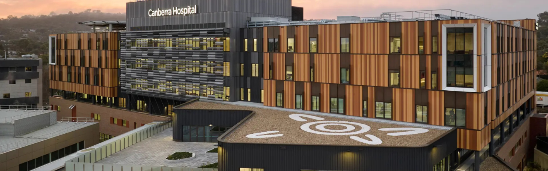 Aerial photo go new Canberra CSB